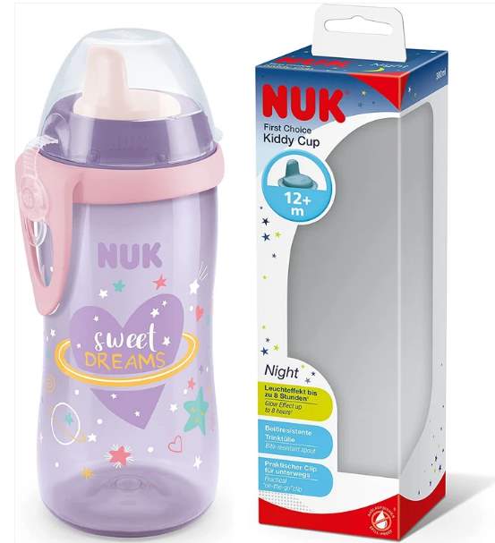NUK VASO KIDDY CUP LUMINO ROSA