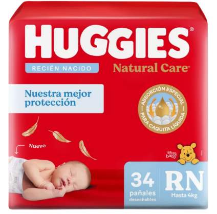 HUGGIES NATURAL CARE RN x34