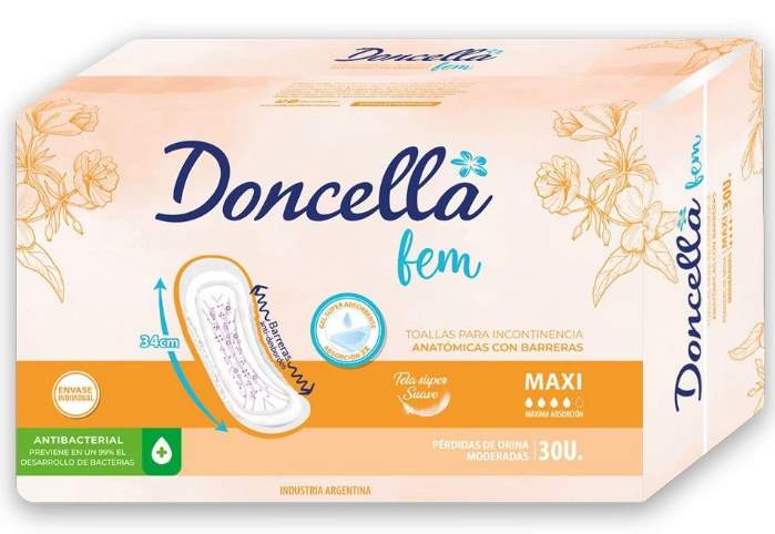 DONCELLA TOA INC MAXI FEMx10
